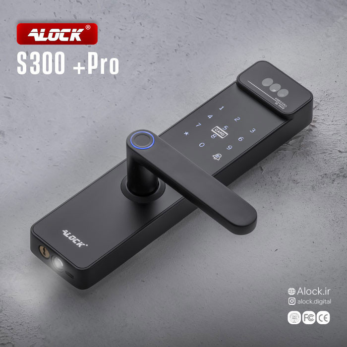 دستگیره هوشمند تشخیص چهره ALOCK مدل S300+ Pro