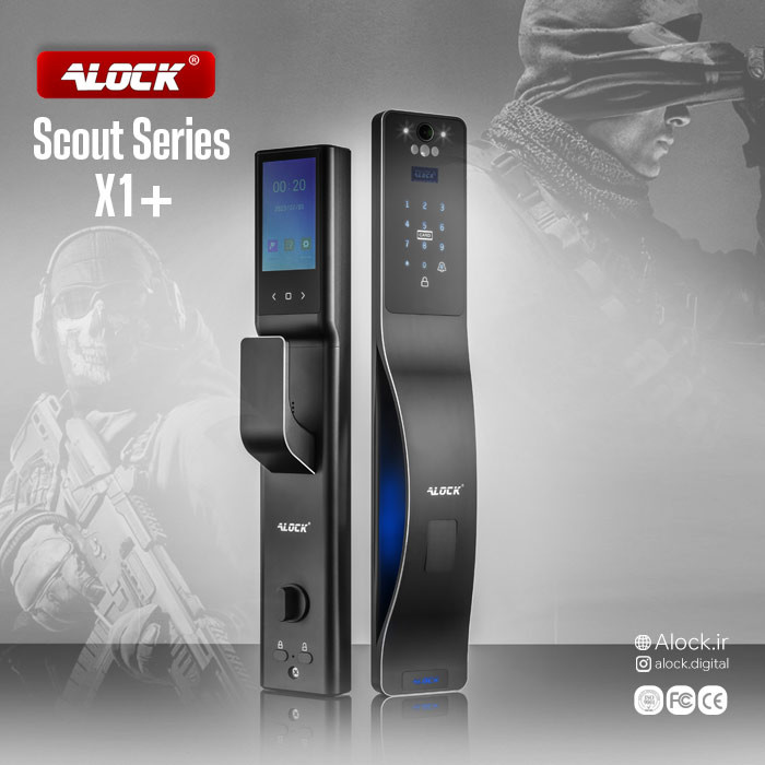 قفل اثر انگشتی و دستگیره تشخیص چهره ALOCK مدل Scout series (X1+)