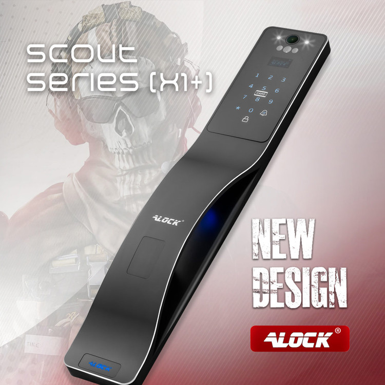 قفل اثر انگشتی و دستگیره تشخیص چهره ALOCK مدل Scout series (X1+)