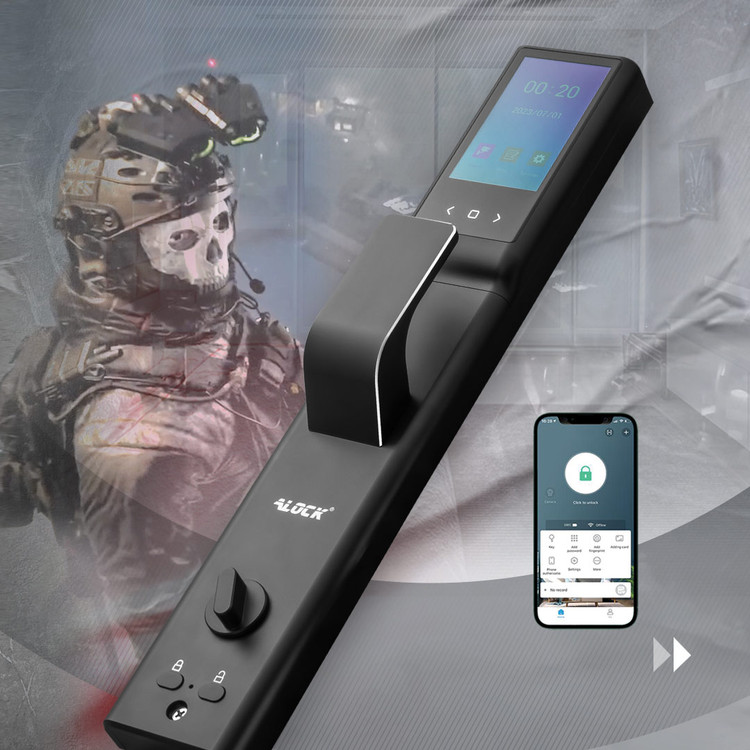 قفل اثر انگشتی و دستگیره تشخیص چهره ALOCK مدل Scout series (P1+)
