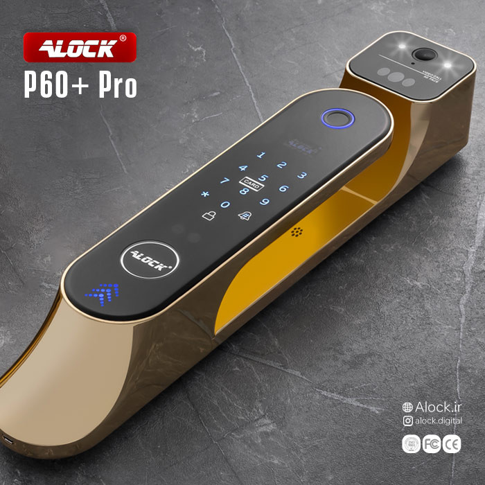 قفل اثر انگشتی دیجیتال و دستگیره تشخیص چهره ALOCK مدل P60+ Pro