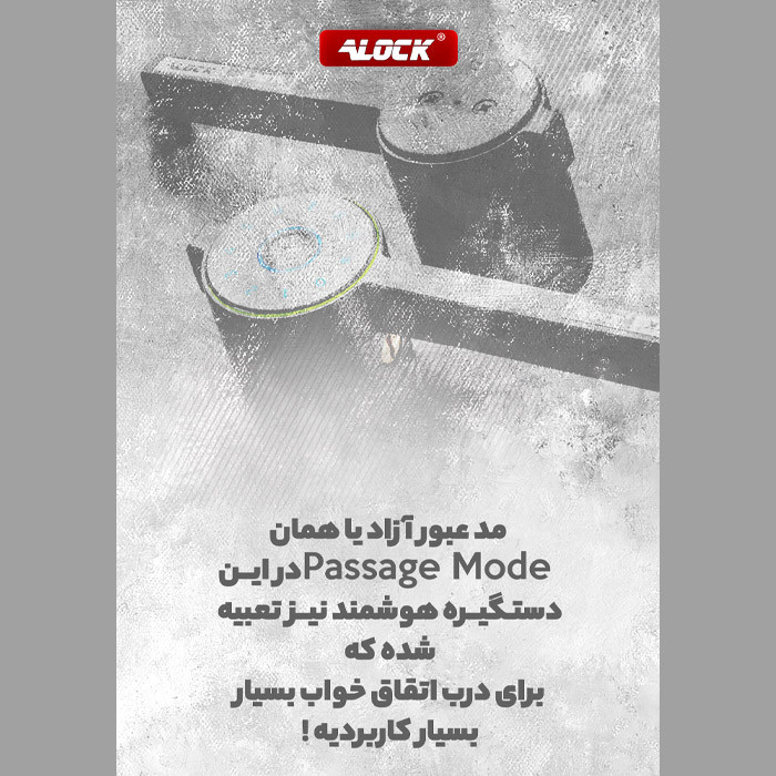 دستگیره درب اثر انگشتی Alock مدل +B1