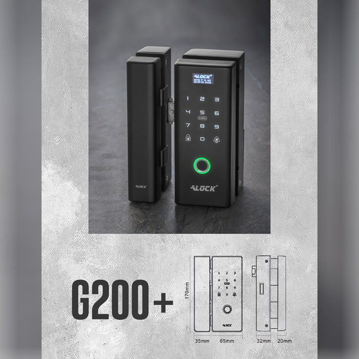 قفل اثر انگشتی دیجیتال شیشه سکوریت مدل +G200