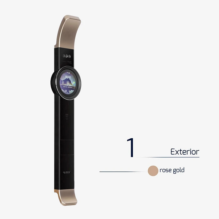 دستگیره دیجیتال اثرانگشتی ALOCK مدل Scout A2++ Rose Gold